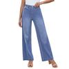 Women's Wide Leg Jeans Casual Highwaist Straight Denim Pants With Pockets