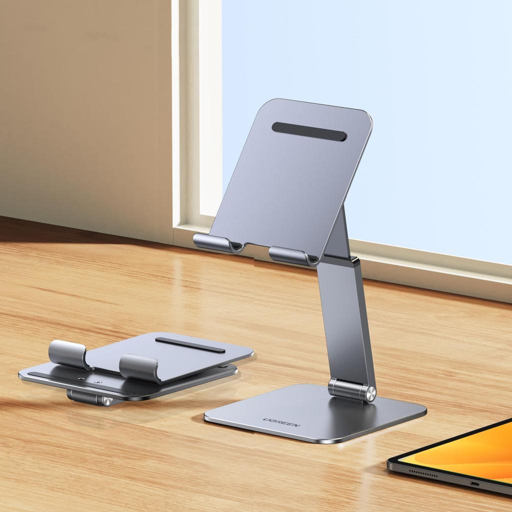 Планшет UGREEN с регулируемой высотой iPad iPad из алюминия Совместим с дюймовыми устройствами, такими как Galaxy Fire Stand, Angle, Stand, Stand, Alloy, 4-12.9