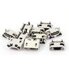 Uxcell 10 шт. 5-контактный разъем Micro B USB гнездо SMT для монтажа на печатную плату, порт передачи данных