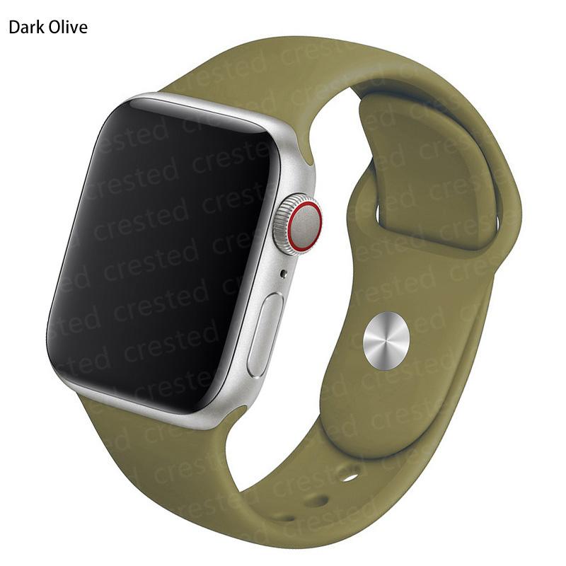 Силиконовый ремешок для Apple Watch Band 41 мм, 44 мм, 38 мм, 45 мм, 40 мм, 42 мм, дышащий ремешок для часов, браслет iWatch series 7, 6, 5, 4, 3, 2, 1