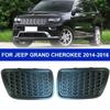 2Pcs/set Car Front Bumper Lower Grille Tow Insert For Jeep Grand Cherokee 2014-2016