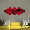 12Pcs 3D Mirror Hexagon Vinyl Removable Wall Sticker Decal Home Decor