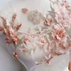 Sequin DIY Wedding 3D Appliques Patch Embroidery Applique Flowers Beaded Fabrics Lace Fabrics