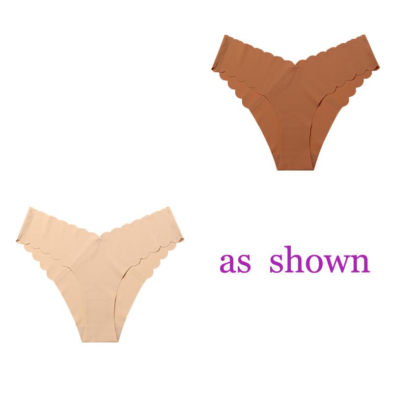 TERMEZY 2 шт./лот, женские сексуальные трусики из ледяного шелка, эластичное нижнее белье с низкой посадкой, женское нижнее белье, стринги, удобные стринги с волнистым краем, нижнее белье