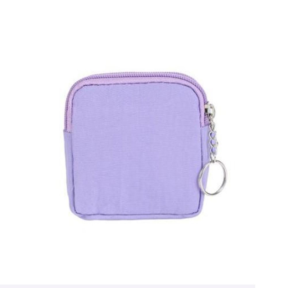 Letter Double-layer Wallet Nylon Simple Storage Bag Portable Short Zipper Coin Purse  Outdoor