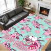 Crystal Velvet Rug Custom Name Text, Soft Non Slip Floor Mat Home DecorCourage the Cowardly Dog
