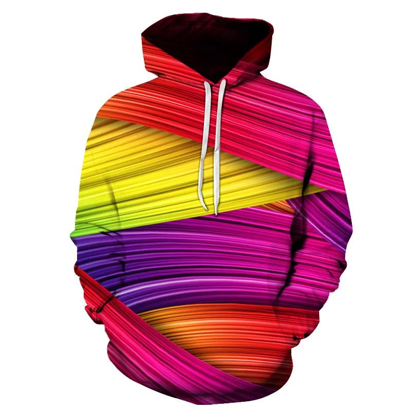 Geometric Men's Hoodies 3D Hoodies Sweatshirt Loose Casual Sportswear Spring Autumn Coat Street Clothing