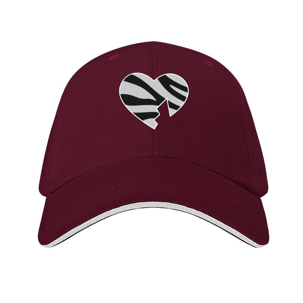 HBK BB 97 BlackWhite Heart Collage Baseball Cap Rugby luxury caps funny hat Dropshipping For Women 2025 Mens