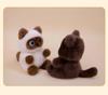Adorable Cat Plush Keychain Pendant: Black, Calico, Siamese Varieties