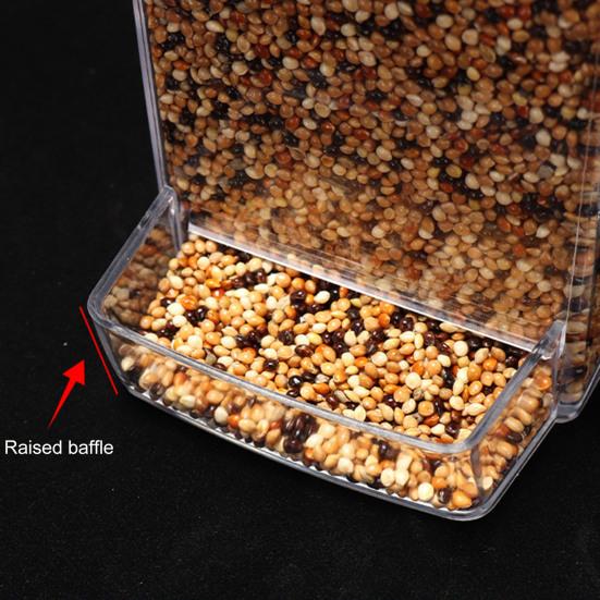 Кормушка для птиц с пылезащитной крышкой, автоматическое прозрачное крепление с защитой от проливания, волнистый попугайчик Cockatiel Conure, диспенсер для еды, товары для домашних животных