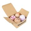 Aromatic Bath Bomb Set: Rose, Lavender, Vanilla and Coffee (4 X 60 G), Aromatic Bath Bombs
