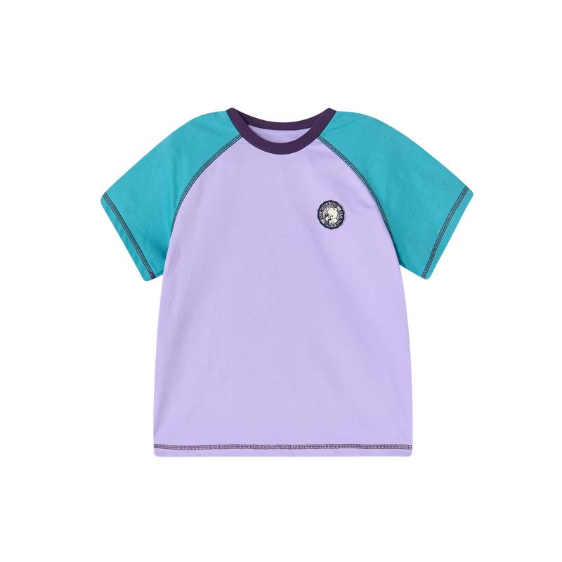 Dèsa Girls' Embroidered Color-Block Raglan Tee