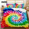 Комплект постельного белья Boho Tie Dye, комплект постельного белья в стиле хиппи, комплект постельного белья синего и фиолетового цвета для двоих, цыганский комплект постельного белья размера «king-size», полиэстеровый чехол для одеяла