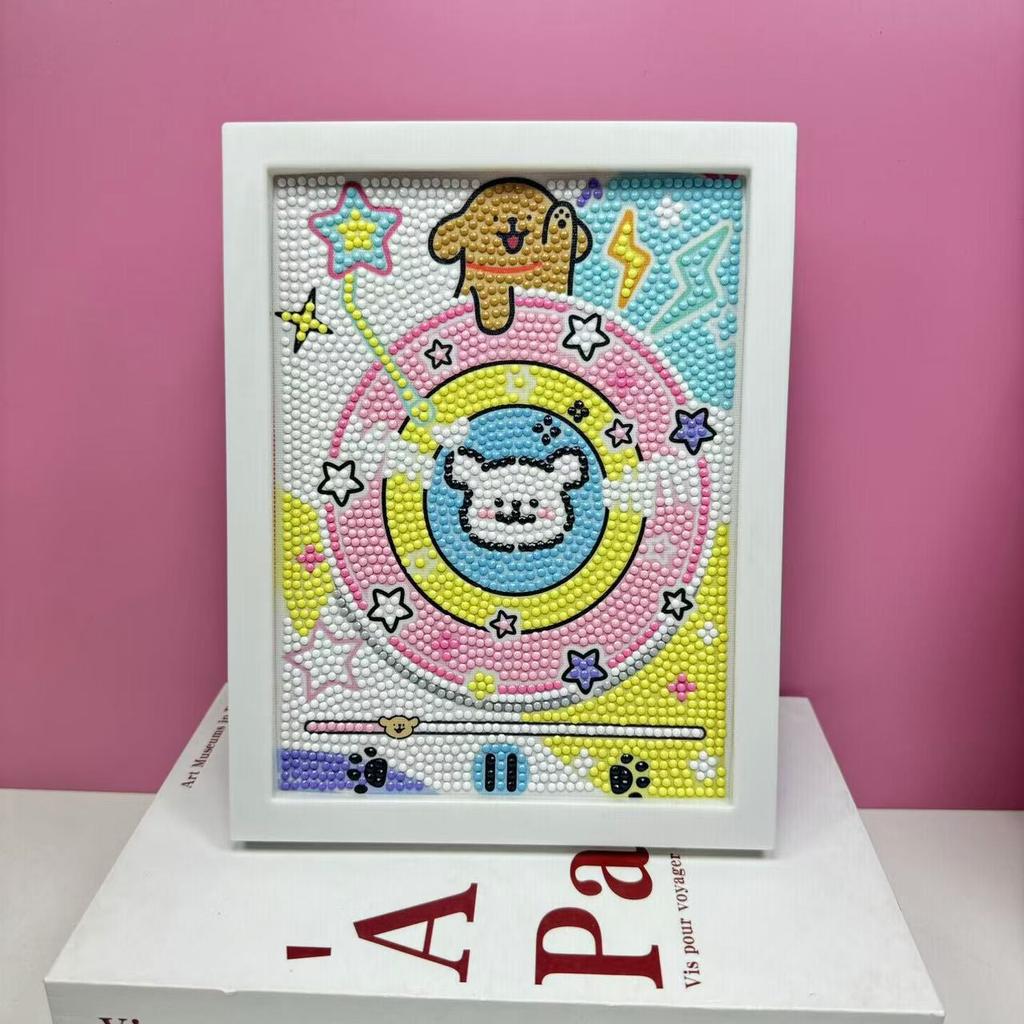 Детская Алмазная Живопись В Рамке Ручной Работы Сумка с Материалами Sanrio Алмазная Паста Живопись Концентрация Игрушка