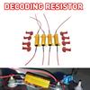 2/4 шт. 6 Ом 50 В Резистор нагрузки Декодер против мерцания Для светодиодной лампы Дневных ходовых огней Заднего хода Поворотного сигнала Противотуманной фары