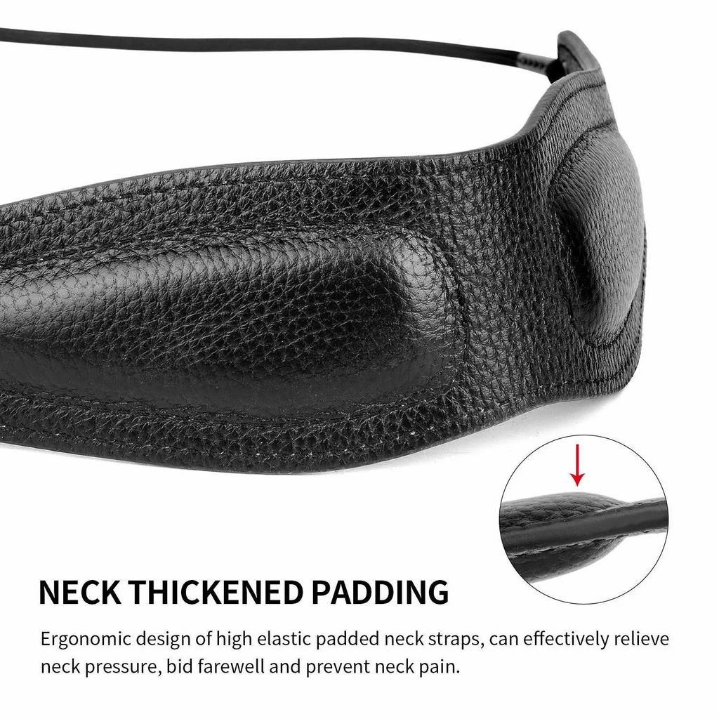 Ремешок для саксофона из натуральной кожи, шейный ремешок для саксофона с удобной мягкой толстой подушечкой