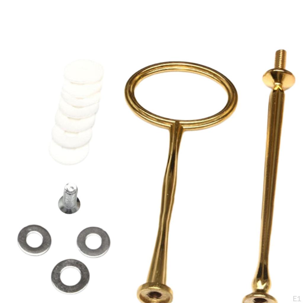 Cake Plate Stand Handle Hardware Rod Metal Dessert Holder 3 Tiers Cupcake Tray