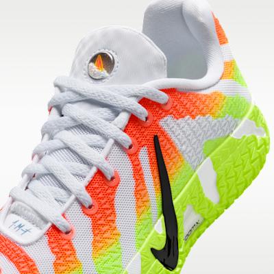 Детские кроссовки Nike Ja 3 Snowed In (GS) Белый/Ярко-малиновый/Вольт/Черный