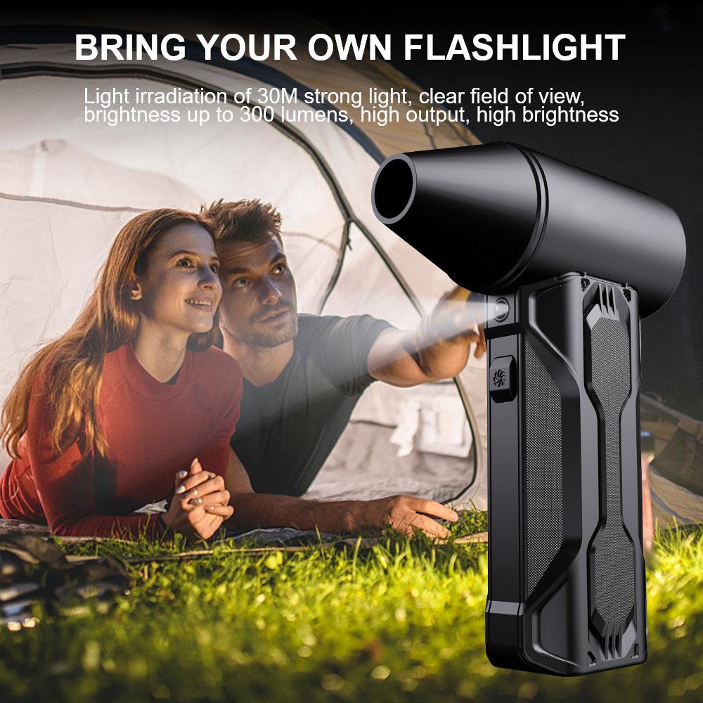 Автомобильный вентилятор для сдувания снега, воздуходувка, портативный турбовентилятор, 130000 об/мин, вентиляционное отверстие сиденья, очиститель салона, щетки, насадки, воздуходувка, беспроводной