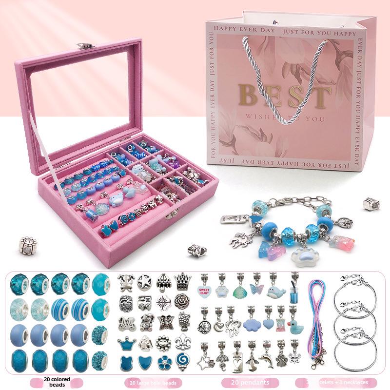 Набор из 66 красочных шкатулок для украшений: Набор для самостоятельного изготовления браслета для девочек