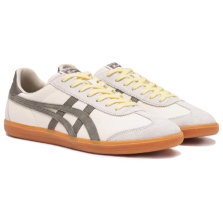 ONITSUKA TIGER Tokuten Повседневные Универсальные Амортизирующие Прочные Низкие Кеды для Скейтборда Унисекс кроссовки Светло-серый 1183C086-101
