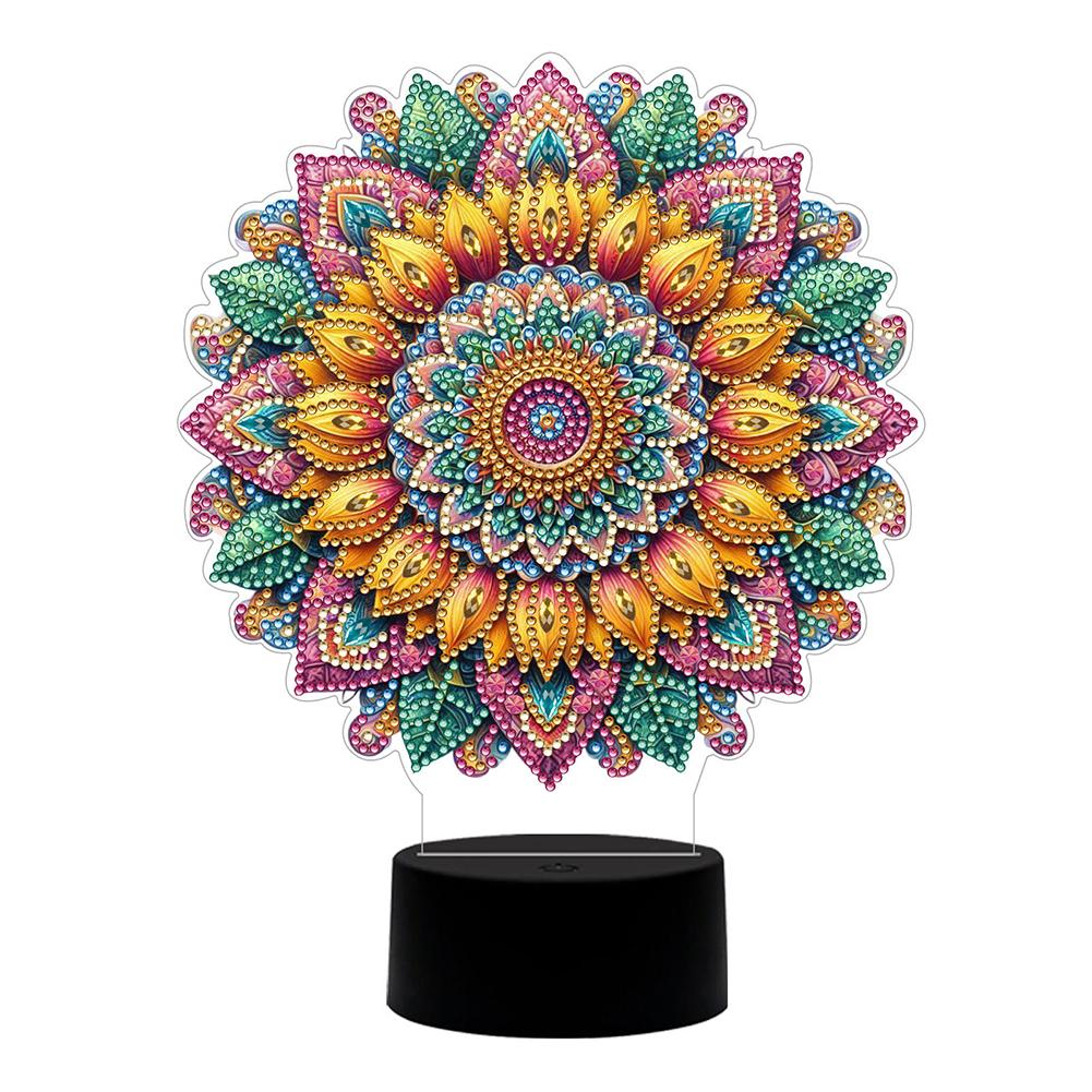 Acrylic Hummingbird Diamond Painting Bedside Lamp Multifunctional Diamond Night Lamp Diamond Painting Night Light for Home Decor