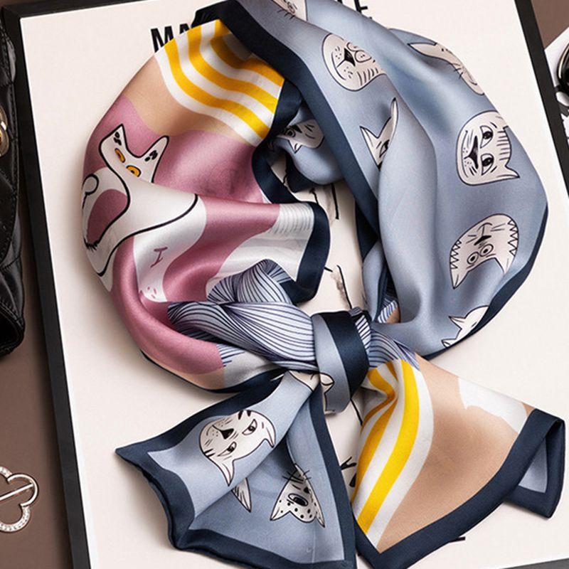 Double-Layer Silk Scarf Mulberry Silk Scarf Women'S Versatile Spring And Autumn Japan And Korea Thin And Narrow Long Decorative Scarf Streamer