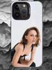 Чехол для телефона с Натали Портман Для iPhone 17 16 15 14 13 12 11 Pro Max Plus Серебристый Матовый Черный Чехол