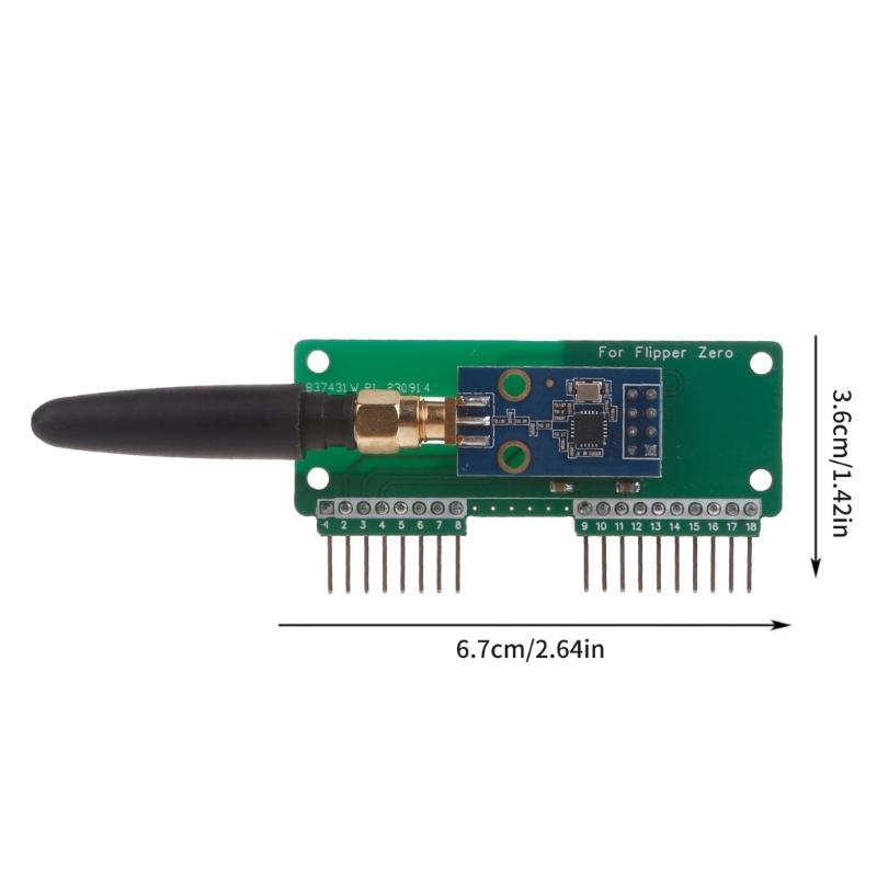 Модернизированное беспроводное подключение для модуля CC1101 SubGhz Модули Анализатор Частоты