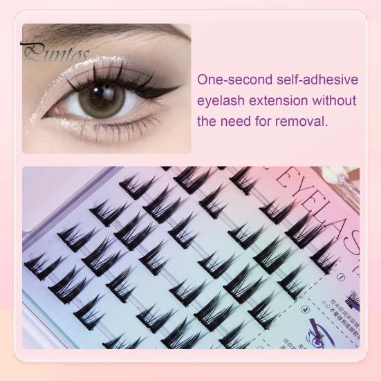 Накладные ресницы без клея, легкое нанесение, естественный вид, многоразовые самоклеящиеся накладные ресницы, женские аксессуары