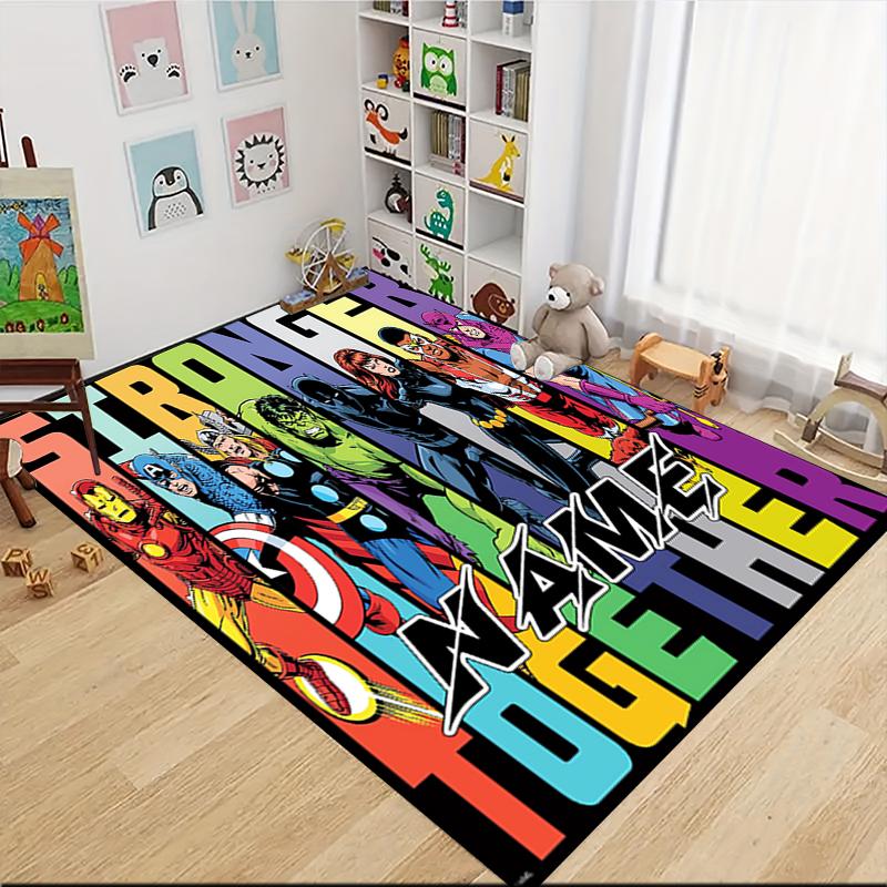 Custom Name "Spider-Man: City Hero" Carpet Rug Customizable Soft Washable Anti-Slip Home Living Room Sofa Mats Personalized Rug. 0909141