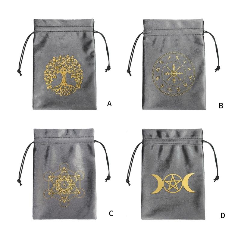 Мешочек на шнурке для карт настольной игры, карт Таро, карт Оракулов, мешочки для рун, мешочек для хранения аксессуаров для гаданий