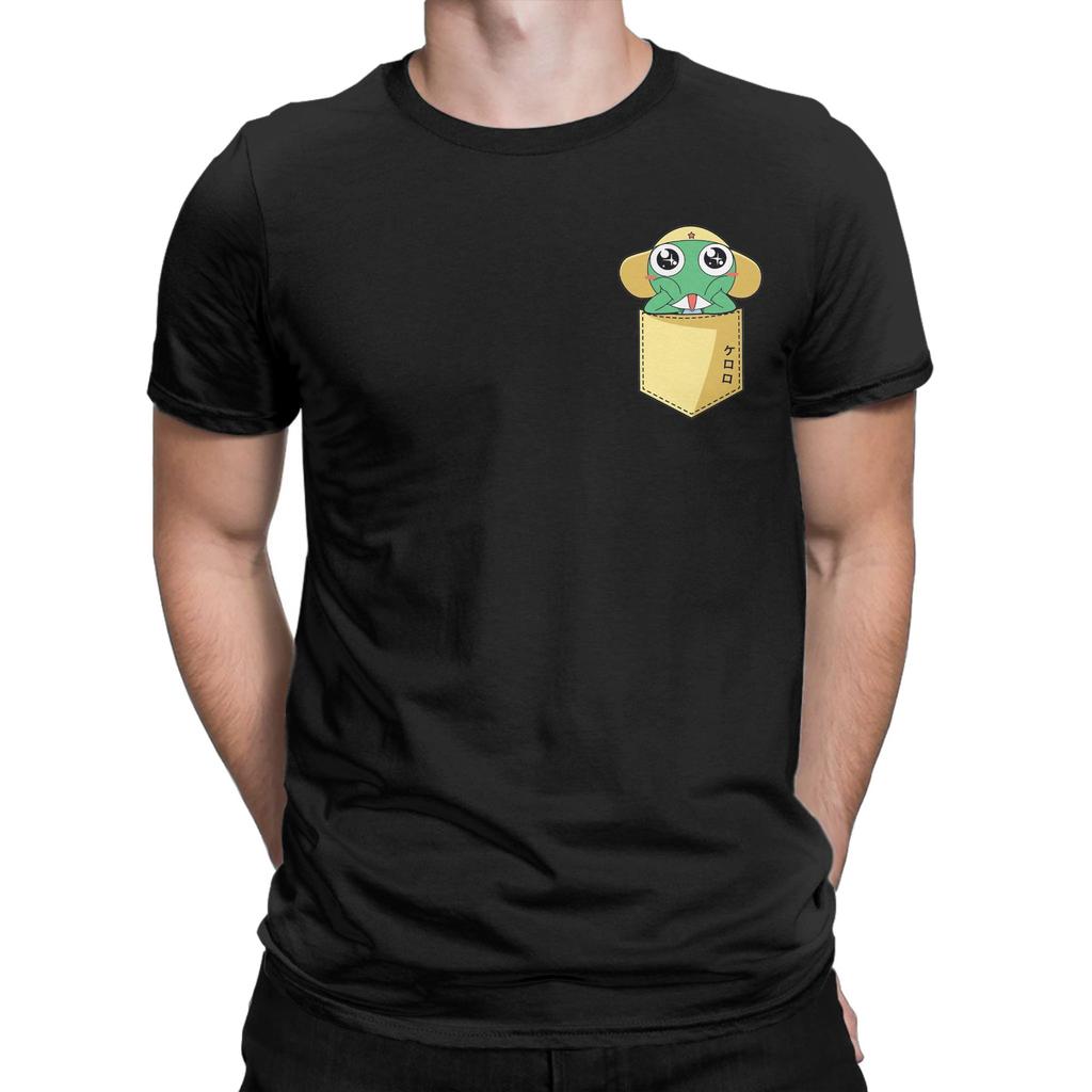 Sgt Frog Keroro Pocket Men Womens T Shirt Vintage Tee Shirt Short Sleeve O Neck TShirts 100 Cotton Printed Tops