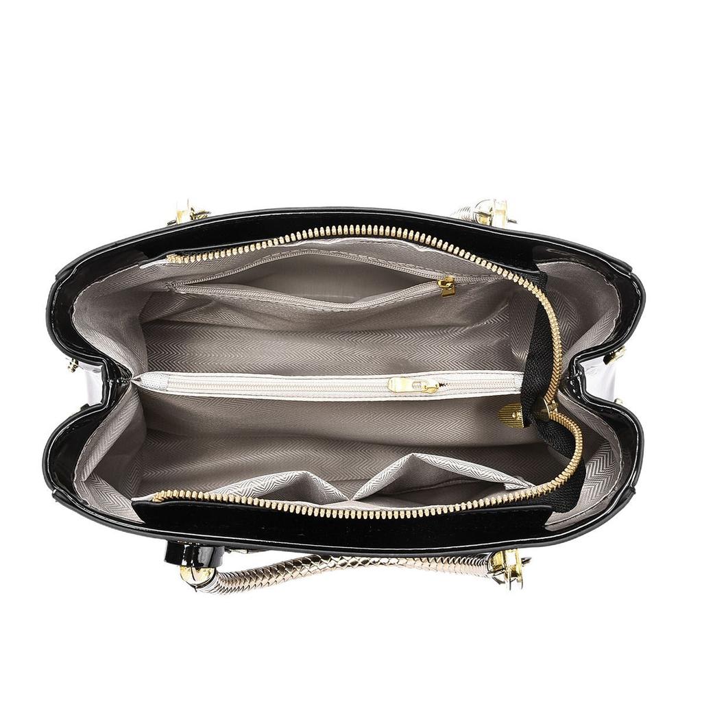 Новая женская сумка-тоут большого объема из лакированной кожи для женщин