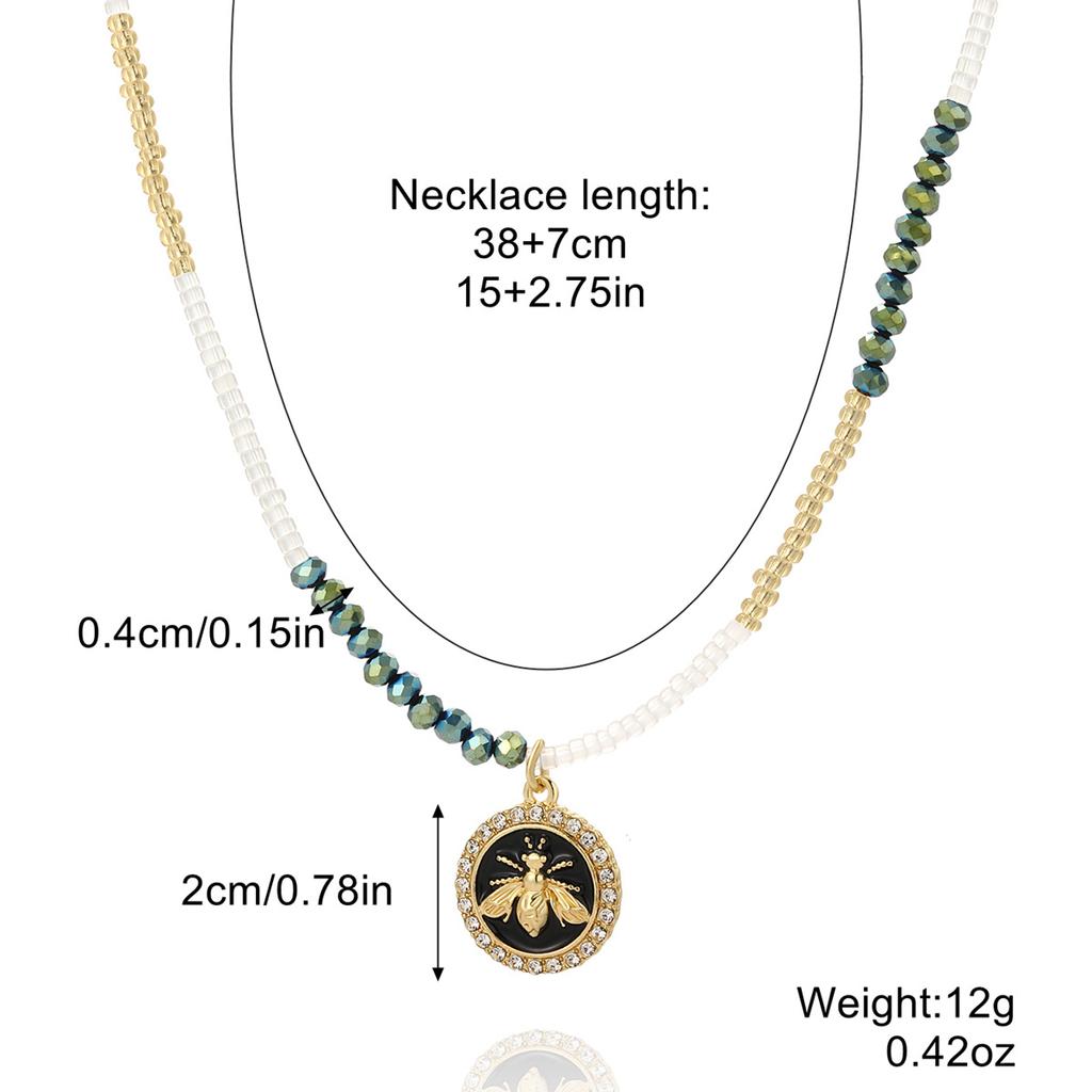 Ожерелье для женщин Ожерелья из бисера Женские сотни с высококачественным чувством не теряющего цвета Ожерелья из бисера ручной работы Ins Красочные ожерелья из бисера