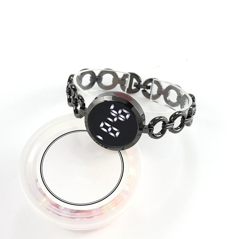 Роскошный браслет со стразами, женские часы, модный тренд для девочек, ультра легкий сенсорный цифровой спортивный браслет, женские наручные часы