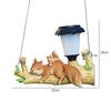 Squirrel Sloth Solar Decorative Lamp Cartoon Animal Statue LED Porch Lamp Creative Waterproof Removable for Home Path Aisle Lawn