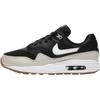 Air Max 1 GS Black Light Bone Kids Sneakers Gum-Medium-Brown White 807602-011