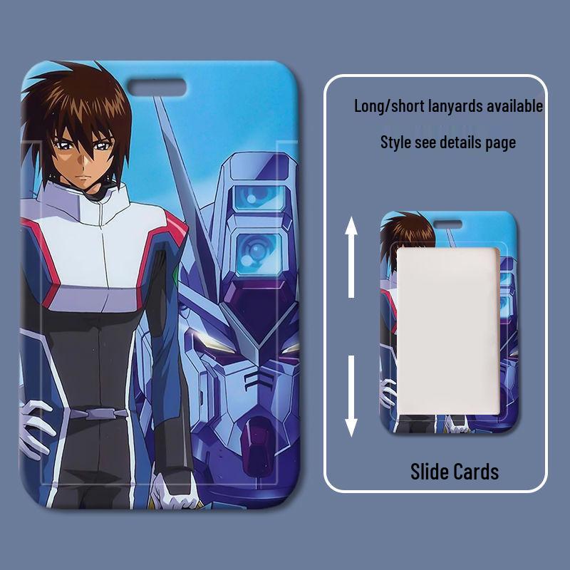 Силиконовый держатель для карт Gundam Seed для студенческих, рабочих, ID и кампусных карт.