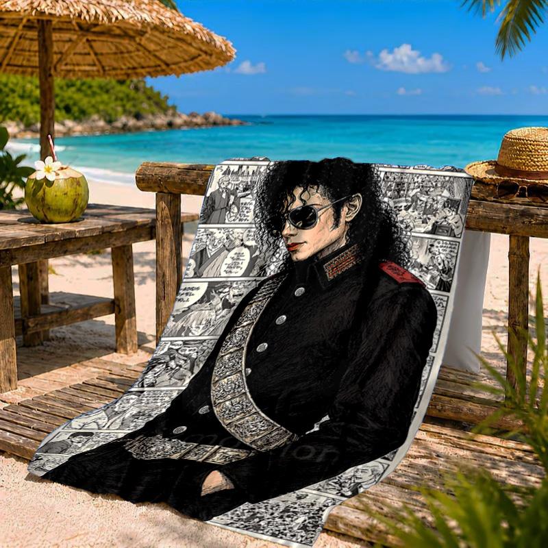 Пляжное полотенце Jackson's Thriller из микрофибры, легкое и быстросохнущее, для летнего отдыха, бассейна, подарок на день рождения