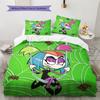 Little Bug Girl  Pattern Bedding Quilt Set  Home Decoration  Gift (1 * duvet cover + 2 * pillowcase  without core)