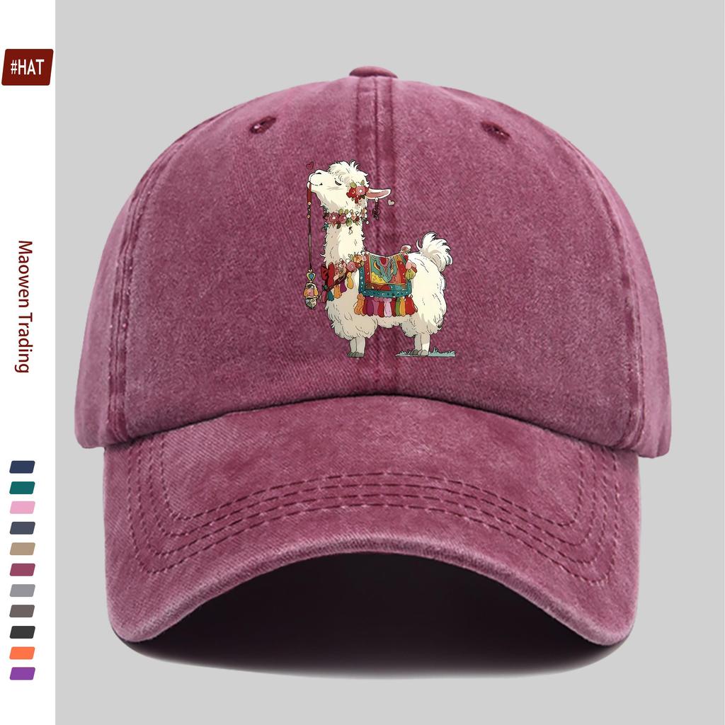 pc Animal Cartoon Printed Pattern Baseball Cap Casual Travel Decorative Sun Hat Comfortable And Lightweight MultiColor Pet