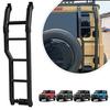CHIKU Rear Ladder for New Suzuki Jimny Sierra Tail Custom Exterior Black Black Jimny, JB64/JB74, Ladder, Cross-Country Ladder, Parts, (Two-Step