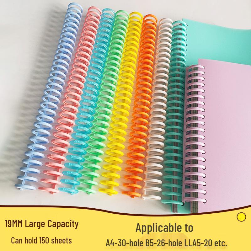 19mm 30-Ring A4 Binder, 5-Hole Plastic B5 Clip, Detachable A5-20 Hole Notebook Ring