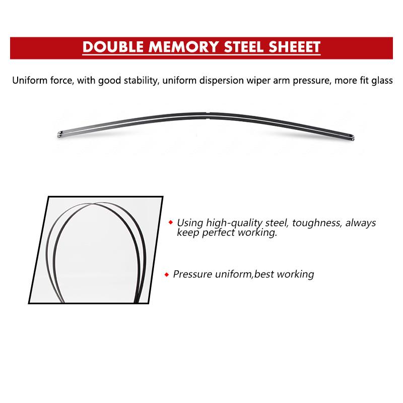 Car Wiper RHD & LHD Front Wiper Blades 24"+20" For BMW X5 F15 2013-2018 Fit U Hook Arm Windshield Windscreen Front Window NSTJE1
