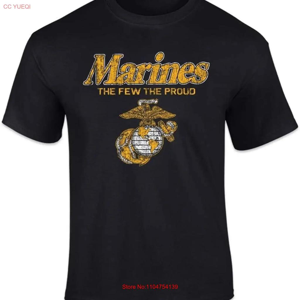 Armed Forces Gear Marines The Few Proud Faded T Shirt License vintage Washed Breathable Slightly Stretched streetwear