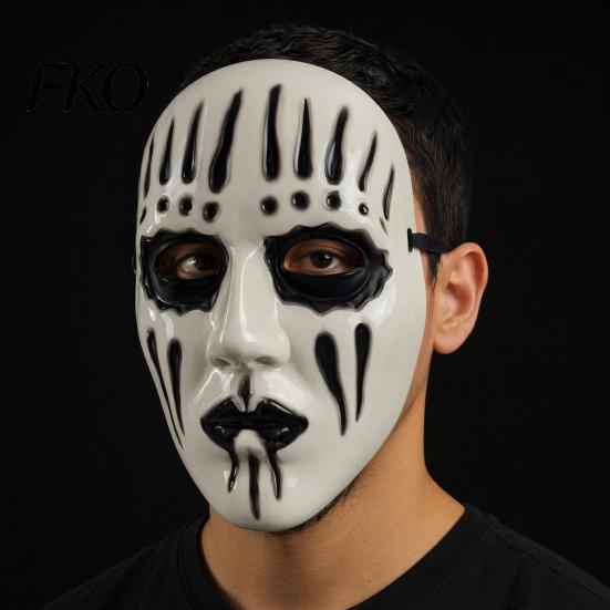 Dripping Blood Mask Halloween Scary Full Face Mask, Ghost Cosplay Unisex Prop for Party, Horror Skull with Adjustable Strap Comfortable Adult