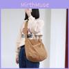 Spacious Japanese Vintage Washable Tote Bag Stylish Canvas Shoulder Bag For Women