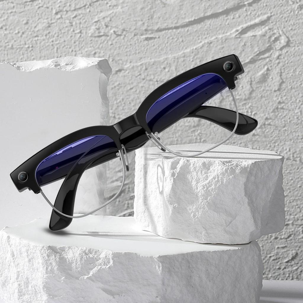 W630 Smart Glasses: 8MP Camera, Dual Mic, AI Object Recognition, HD Sound, Bluetooth.