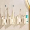 3Pcs Space Saving Toothbrush Storage Base Wall Mounted Toothbrush Stand  Dormitory